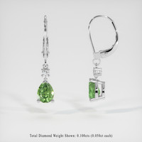 <span>2.20</span>&nbsp;<span class="tooltip-light">Ct.Tw.<span class="tooltiptext">Total Carat Weight</span></span> Gemstone Earrings, 14K White Gold 2