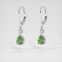 <span>2.20</span>&nbsp;<span class="tooltip-light">Ct.Tw.<span class="tooltiptext">Total Carat Weight</span></span> Gemstone Earrings, 14K White Gold 3