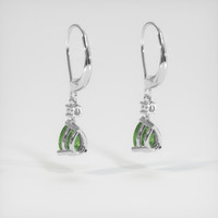 <span>2.20</span>&nbsp;<span class="tooltip-light">Ct.Tw.<span class="tooltiptext">Total Carat Weight</span></span> Gemstone Earrings, 14K White Gold 4