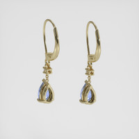 <span>1.65</span> <span class="tooltip-light">Ct.Tw.<span class="tooltiptext">Total Carat Weight</span></span> Blue Sapphire Earrings, 14K Yellow Gold 4