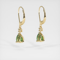 <span>2.20</span>&nbsp;<span class="tooltip-light">Ct.Tw.<span class="tooltiptext">Total Carat Weight</span></span> Gemstone Earrings, 14K Yellow Gold 4