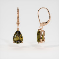 <span>3.61</span>&nbsp;<span class="tooltip-light">Ct.Tw.<span class="tooltiptext">Total Carat Weight</span></span> Gemstone Earrings, 14K Rose Gold 2