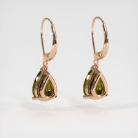 <span>3.61</span>&nbsp;<span class="tooltip-light">Ct.Tw.<span class="tooltiptext">Total Carat Weight</span></span> Gemstone Earrings, 14K Rose Gold 4