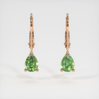 <span>2.20</span>&nbsp;<span class="tooltip-light">Ct.Tw.<span class="tooltiptext">Total Carat Weight</span></span> Gemstone Earrings, 14K Rose Gold 1