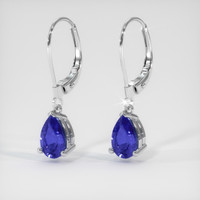 <span>0.96</span>&nbsp;<span class="tooltip-light">Ct.Tw.<span class="tooltiptext">Total Carat Weight</span></span> Sapphire Earrings, 14K White Gold 3