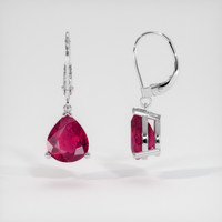 <span>3.94</span>&nbsp;<span class="tooltip-light">Ct.Tw.<span class="tooltiptext">Total Carat Weight</span></span> Gemstone Earrings, 14K White Gold 2