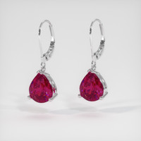 <span>3.94</span>&nbsp;<span class="tooltip-light">Ct.Tw.<span class="tooltiptext">Total Carat Weight</span></span> Gemstone Earrings, 14K White Gold 3