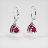 <span>3.94</span>&nbsp;<span class="tooltip-light">Ct.Tw.<span class="tooltiptext">Total Carat Weight</span></span> Gemstone Earrings, 14K White Gold 4