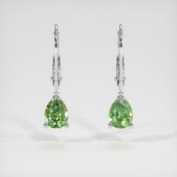 <span>2.20</span>&nbsp;<span class="tooltip-light">Ct.Tw.<span class="tooltiptext">Total Carat Weight</span></span> Gemstone Earrings, 14K White Gold 1