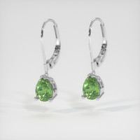 <span>2.20</span>&nbsp;<span class="tooltip-light">Ct.Tw.<span class="tooltiptext">Total Carat Weight</span></span> Gemstone Earrings, 14K White Gold 3