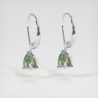 <span>2.20</span>&nbsp;<span class="tooltip-light">Ct.Tw.<span class="tooltiptext">Total Carat Weight</span></span> Gemstone Earrings, 14K White Gold 4