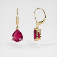 <span>3.94</span>&nbsp;<span class="tooltip-light">Ct.Tw.<span class="tooltiptext">Total Carat Weight</span></span> Gemstone Earrings, 14K Yellow Gold 2