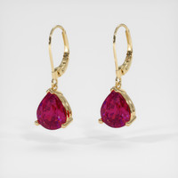 <span>3.94</span>&nbsp;<span class="tooltip-light">Ct.Tw.<span class="tooltiptext">Total Carat Weight</span></span> Gemstone Earrings, 14K Yellow Gold 3