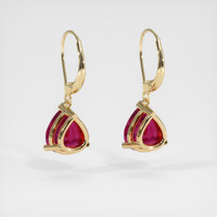 <span>3.94</span>&nbsp;<span class="tooltip-light">Ct.Tw.<span class="tooltiptext">Total Carat Weight</span></span> Gemstone Earrings, 14K Yellow Gold 4