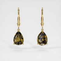 <span>1.83</span>&nbsp;<span class="tooltip-light">Ct.Tw.<span class="tooltiptext">Total Carat Weight</span></span> Gemstone Earrings, 14K Yellow Gold 1