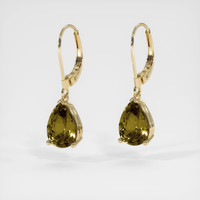 <span>3.61</span>&nbsp;<span class="tooltip-light">Ct.Tw.<span class="tooltiptext">Total Carat Weight</span></span> Gemstone Earrings, 14K Yellow Gold 3