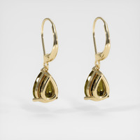 <span>1.83</span>&nbsp;<span class="tooltip-light">Ct.Tw.<span class="tooltiptext">Total Carat Weight</span></span> Gemstone Earrings, 14K Yellow Gold 4