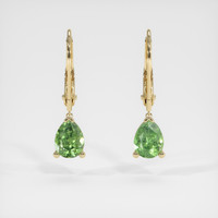 <span>2.20</span>&nbsp;<span class="tooltip-light">Ct.Tw.<span class="tooltiptext">Total Carat Weight</span></span> Gemstone Earrings, 14K Yellow Gold 1