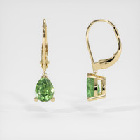 <span>1.10</span>&nbsp;<span class="tooltip-light">Ct.Tw.<span class="tooltiptext">Total Carat Weight</span></span> Gemstone Earrings, 14K Yellow Gold 2