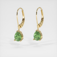 <span>1.10</span>&nbsp;<span class="tooltip-light">Ct.Tw.<span class="tooltiptext">Total Carat Weight</span></span> Gemstone Earrings, 14K Yellow Gold 3