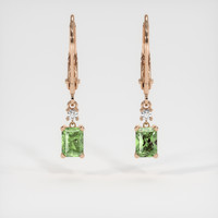 <span>1.42</span>&nbsp;<span class="tooltip-light">Ct.Tw.<span class="tooltiptext">Total Carat Weight</span></span> Gemstone Earrings, 14K Rose Gold 1