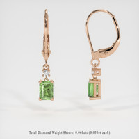 <span>1.42</span>&nbsp;<span class="tooltip-light">Ct.Tw.<span class="tooltiptext">Total Carat Weight</span></span> Gemstone Earrings, 14K Rose Gold 2