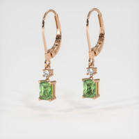 <span>1.42</span>&nbsp;<span class="tooltip-light">Ct.Tw.<span class="tooltiptext">Total Carat Weight</span></span> Gemstone Earrings, 14K Rose Gold 3