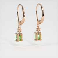 <span>1.42</span>&nbsp;<span class="tooltip-light">Ct.Tw.<span class="tooltiptext">Total Carat Weight</span></span> Gemstone Earrings, 14K Rose Gold 4