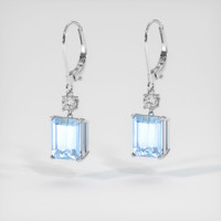 <span>5.98</span>&nbsp;<span class="tooltip-light">Ct.Tw.<span class="tooltiptext">Total Carat Weight</span></span> Gemstone Earrings, 14K White Gold 3