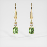 <span>0.71</span>&nbsp;<span class="tooltip-light">Ct.Tw.<span class="tooltiptext">Total Carat Weight</span></span> Gemstone Earrings, 14K Yellow Gold 1