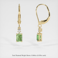 <span>1.42</span>&nbsp;<span class="tooltip-light">Ct.Tw.<span class="tooltiptext">Total Carat Weight</span></span> Gemstone Earrings, 14K Yellow Gold 2