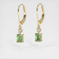 <span>1.42</span>&nbsp;<span class="tooltip-light">Ct.Tw.<span class="tooltiptext">Total Carat Weight</span></span> Gemstone Earrings, 14K Yellow Gold 3