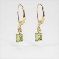 <span>1.42</span>&nbsp;<span class="tooltip-light">Ct.Tw.<span class="tooltiptext">Total Carat Weight</span></span> Gemstone Earrings, 14K Yellow Gold 4