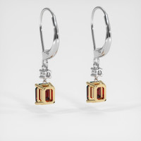 <span>0.83</span>&nbsp;<span class="tooltip-light">Ct.Tw.<span class="tooltiptext">Total Carat Weight</span></span> Gemstone Earrings, 14K Yellow & White 4