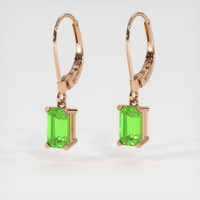 <span>0.50</span>&nbsp;<span class="tooltip-light">Ct.Tw.<span class="tooltiptext">Total Carat Weight</span></span> Gemstone Earrings, 14K Rose Gold 3