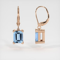 <span>2.18</span>&nbsp;<span class="tooltip-light">Ct.Tw.<span class="tooltiptext">Total Carat Weight</span></span> Gemstone Earrings, 14K Rose Gold 2