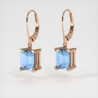 <span>3.96</span>&nbsp;<span class="tooltip-light">Ct.Tw.<span class="tooltiptext">Total Carat Weight</span></span> Gemstone Earrings, 14K Rose Gold 3