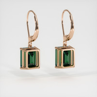6.67 Ct.Tw. Gemstone Earrings, 14K Rose Gold 4