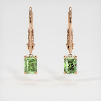 <span>1.42</span>&nbsp;<span class="tooltip-light">Ct.Tw.<span class="tooltiptext">Total Carat Weight</span></span> Gemstone Earrings, 14K Rose Gold 1