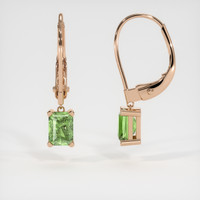 <span>1.42</span>&nbsp;<span class="tooltip-light">Ct.Tw.<span class="tooltiptext">Total Carat Weight</span></span> Gemstone Earrings, 14K Rose Gold 2