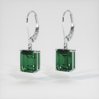 6.67 Ct.Tw. Gemstone Earrings, 14K White Gold 3