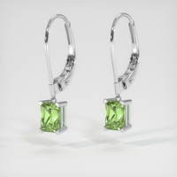 <span>1.42</span>&nbsp;<span class="tooltip-light">Ct.Tw.<span class="tooltiptext">Total Carat Weight</span></span> Gemstone Earrings, 14K White Gold 3