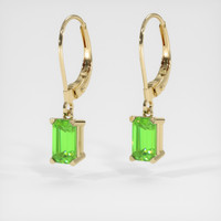 <span>0.99</span>&nbsp;<span class="tooltip-light">Ct.Tw.<span class="tooltiptext">Total Carat Weight</span></span> Gemstone Earrings, 14K Yellow Gold 3