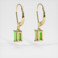 <span>0.50</span>&nbsp;<span class="tooltip-light">Ct.Tw.<span class="tooltiptext">Total Carat Weight</span></span> Gemstone Earrings, 14K Yellow Gold 4