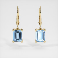 <span>3.96</span>&nbsp;<span class="tooltip-light">Ct.Tw.<span class="tooltiptext">Total Carat Weight</span></span> Gemstone Earrings, 14K Yellow Gold 1