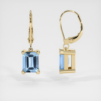 <span>3.96</span>&nbsp;<span class="tooltip-light">Ct.Tw.<span class="tooltiptext">Total Carat Weight</span></span> Gemstone Earrings, 14K Yellow Gold 2