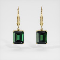 <span>6.67</span>&nbsp;<span class="tooltip-light">Ct.Tw.<span class="tooltiptext">Total Carat Weight</span></span> Gemstone Earrings, 14K Yellow Gold 1