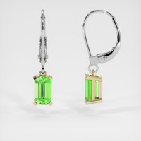 <span>0.99</span>&nbsp;<span class="tooltip-light">Ct.Tw.<span class="tooltiptext">Total Carat Weight</span></span> Gemstone Earrings, 14K Yellow & White 2