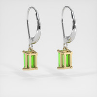 <span>0.99</span>&nbsp;<span class="tooltip-light">Ct.Tw.<span class="tooltiptext">Total Carat Weight</span></span> Gemstone Earrings, 14K Yellow & White 4