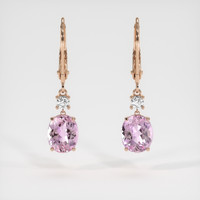 3.48 Ct.Tw. Gemstone Earrings, 14K Rose Gold 1